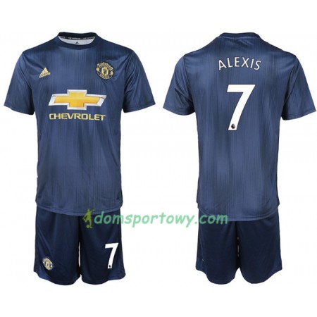 Koszulka Manchester United ALEXIS 7 Dziecięcy Trzeci Koszulki Piłkarskie 2018-2019 Krótki Rękaw